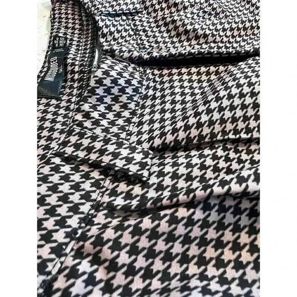 Missguided shorts tall black and pink houndstooth size 4 - Picture 3 of 6